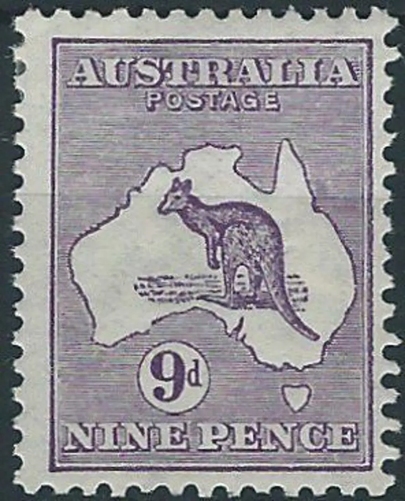 1913 1st wmk  9d violet. MLH, centred to right. ... Image 1++