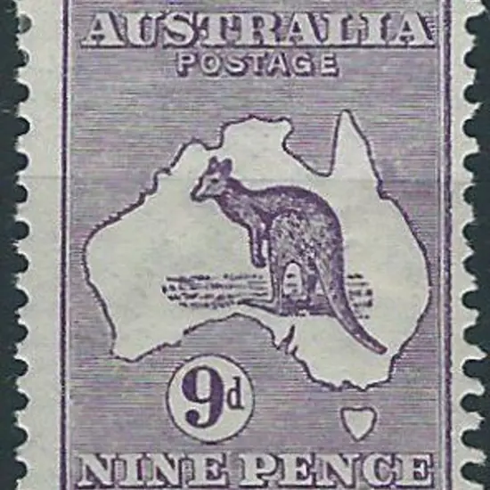 1913 1st wmk  9d violet. MLH, centred to right. ...