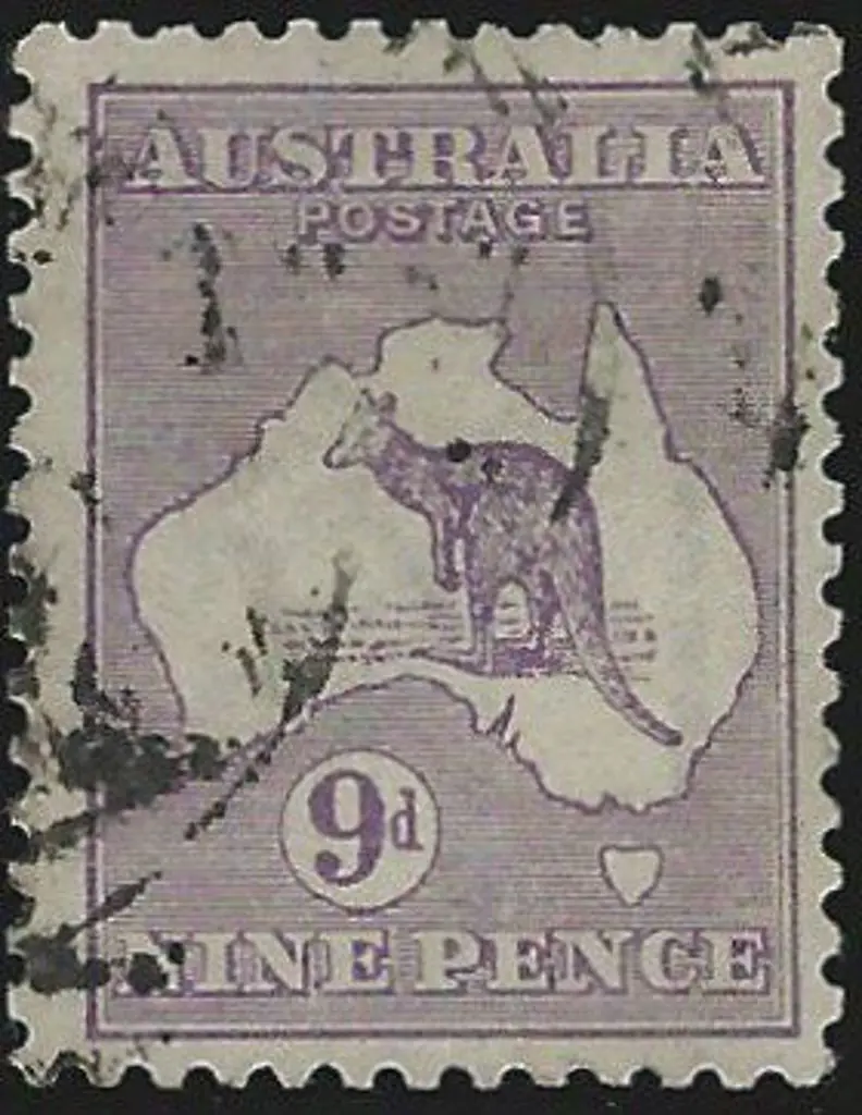 1915 2nd wmk 9d Violet with wmk inverted. Good to ... Image 1++