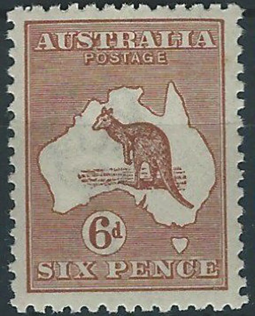 1915-28 3rd wmk 6d chestnut. MUH with exc perfs & ... Image 1++