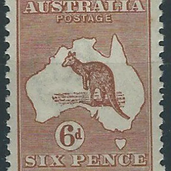 1915-28 3rd wmk 6d chestnut. MUH with exc perfs & ...