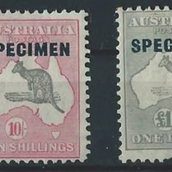 1915-28 3rd wmk £1 chocolate & dull blue with type ...