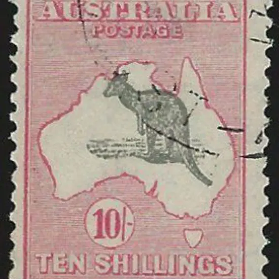 1931-47 CofA 10/- grey & pink light with light cds ...