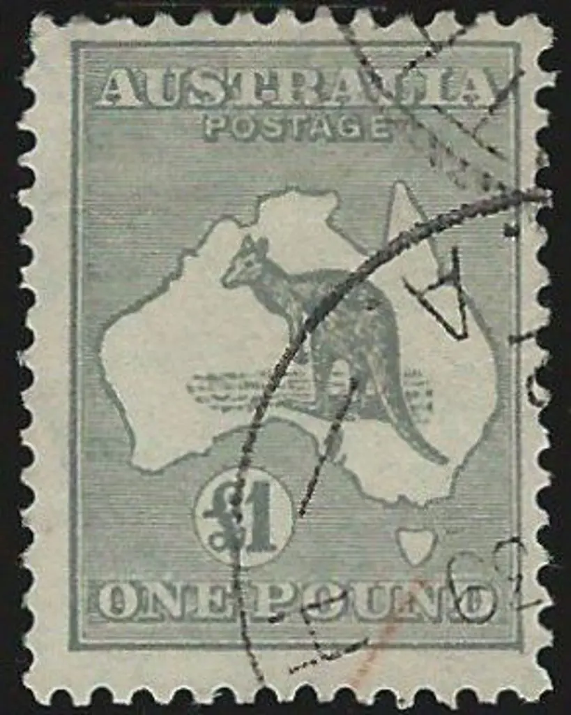 1931-47 CofA £1 grey. Fine used by part of 2 crisp ... Image 1++