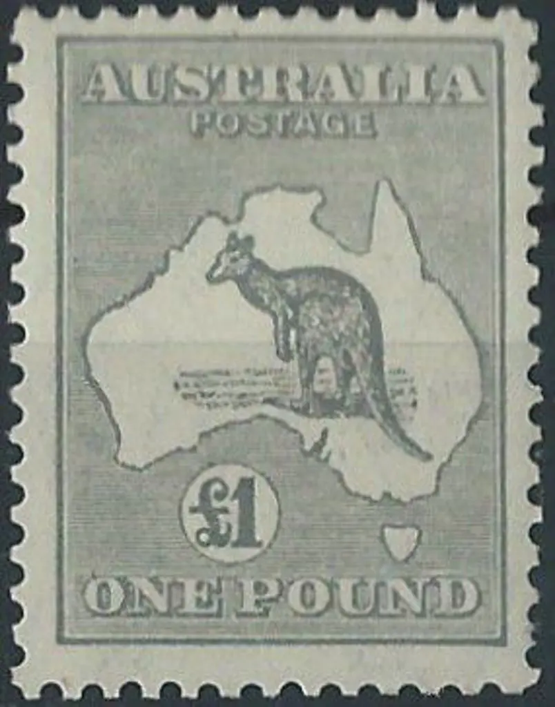 1931-47 CofA £1 grey. MLH, centred very slightly ... Image 1++