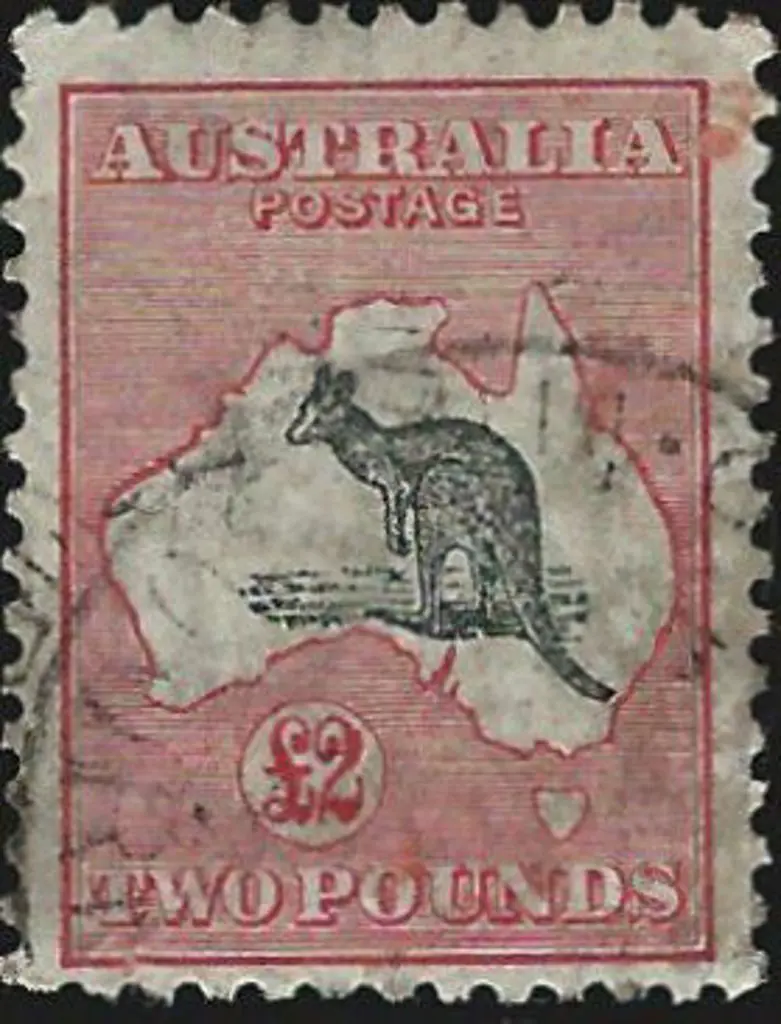 1931-47 CofA £2 black & rose used by indistinct ... Image 1++