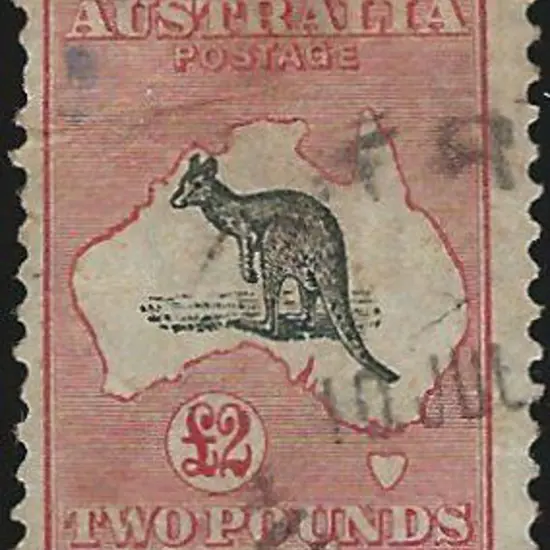 1931-47 CofA £2 black & rose. Lightly used with ...