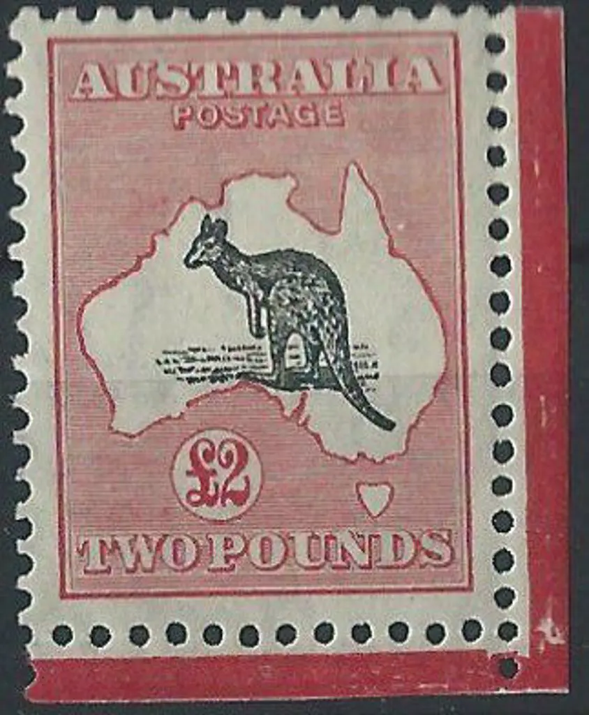1931-47 CofA £2 grey-black & rose crimson. MLH & ... Image 1++