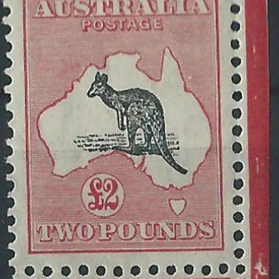 1931-47 CofA £2 grey-black & rose crimson. MLH & ...