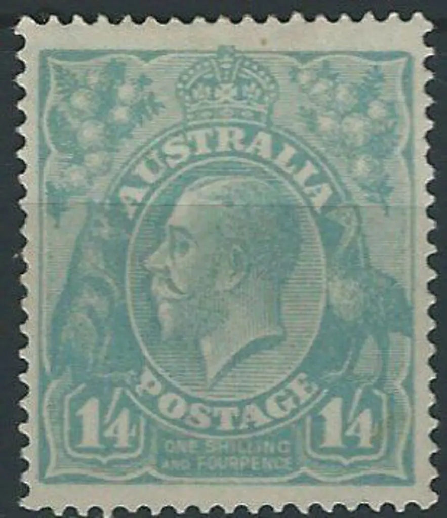 1918-23 Single wmk 1/4d dull greenish blue. Fresh ... Image 1++