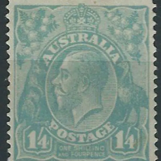 1918-23 Single wmk 1/4d dull greenish blue. Fresh ...