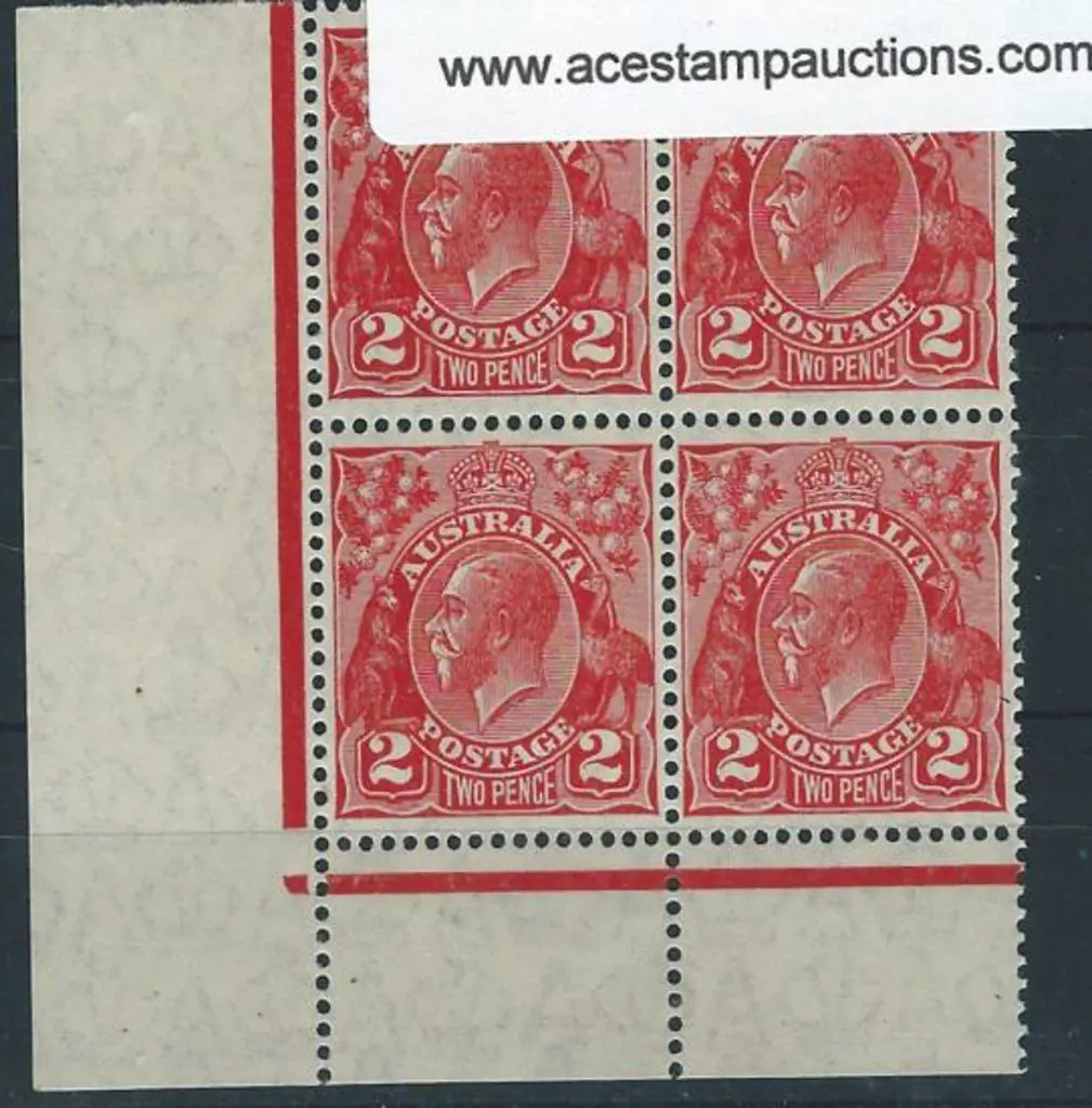 1926-30 SM wmk Perf 13½x12½ 2d golden scarlet ... Image 1++