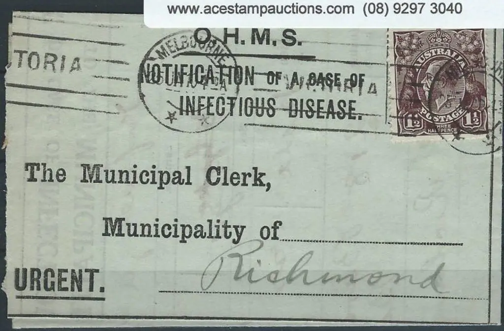 1919 (25th January) "Notification of a Case of ... Image 1++