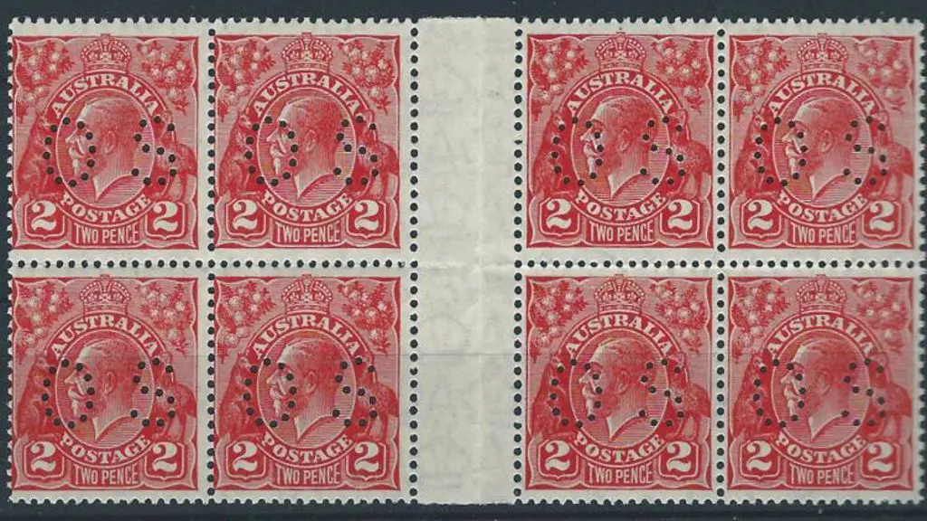 1926 2d golden scarlet, Die III KGV perfined small ... Image 1++