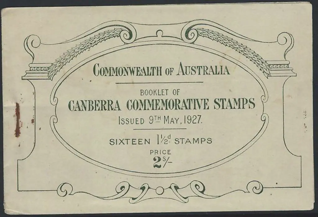 1927 2/- Canberra complete booklet. Good cond ... Image 1++
