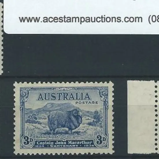 1934 Macarthur set incl 2d dark hills MUH. Faint ...