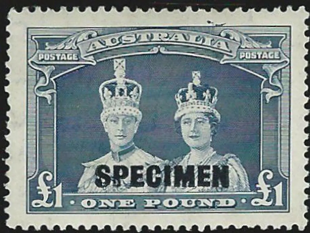 1937/48 £1 Robes on thin paper ovptd SPECIMEN. ... Image 1++