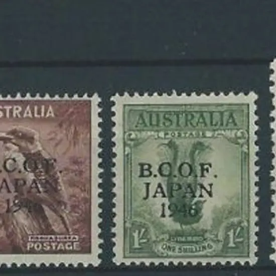 1946 BCOF set to 5/- MUH (missing 3d). 5/- on ...