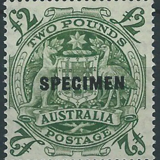 1949/50 £2 Arms ovptd SPECIMEN. MLH. SG 224ds