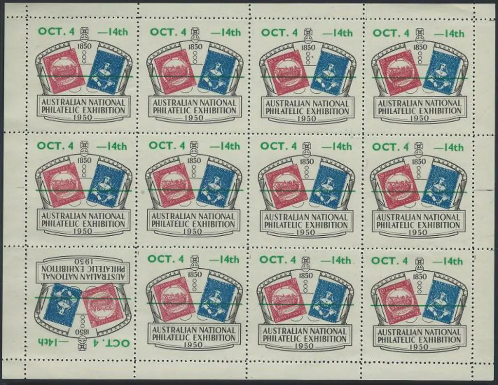1950 Australian National Philatelic Exhibition ... Image 1++