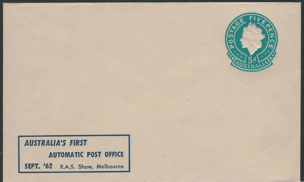 1962 5d light blue QEII embossed env. with imprint ... Image 1++