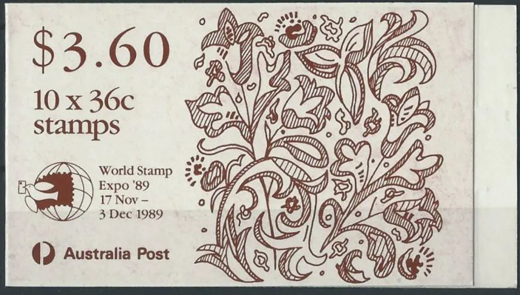 1989 $3.60 Christmas booklet overprinted World ... Image 1++