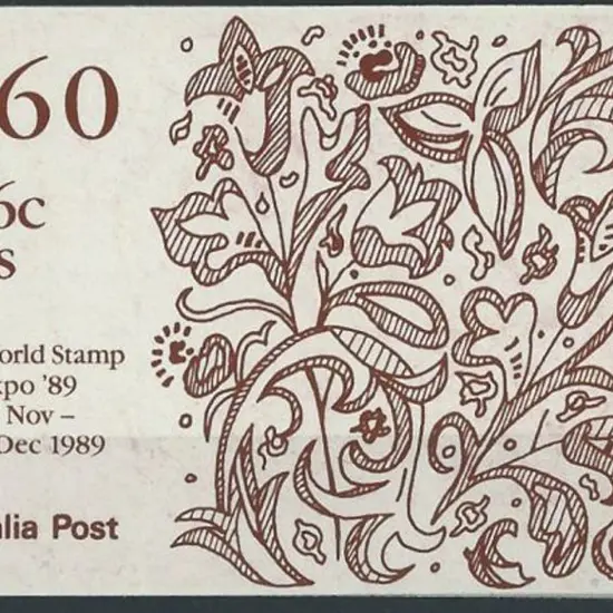 1989 $3.60 Christmas booklet overprinted World ...