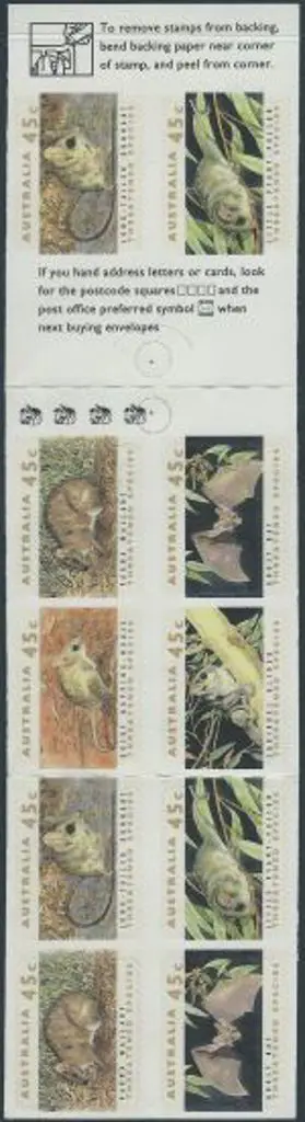 1992 $4.50 Threatened Species 4K booklet reprint ... Image 1++
