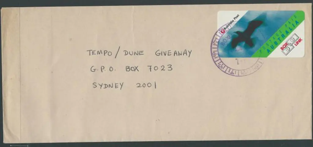 1993 (15th Aug) Boxlink label on commercial cover ... Image 1++