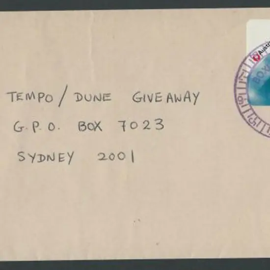1993 (15th Aug) Boxlink label on commercial cover ...