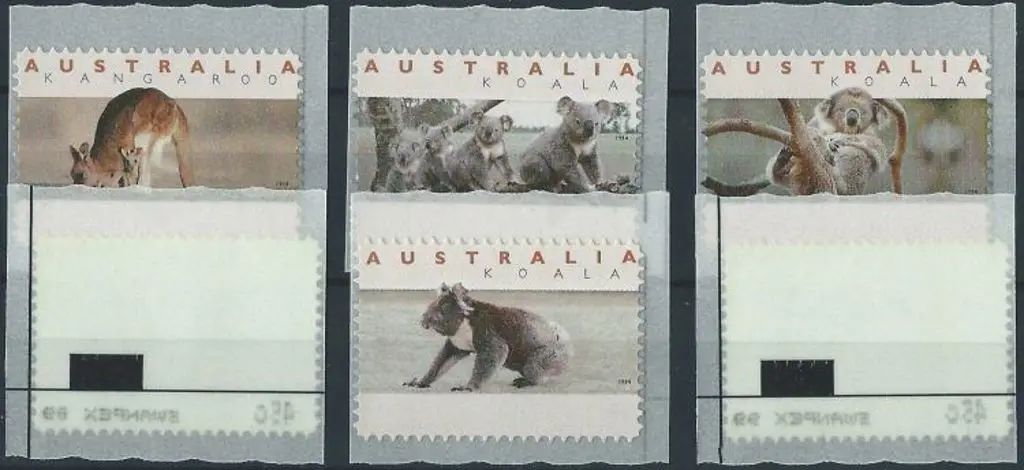 1999 Swanpex Kangaroo & koala CPS set of 6 with ... Image 1++