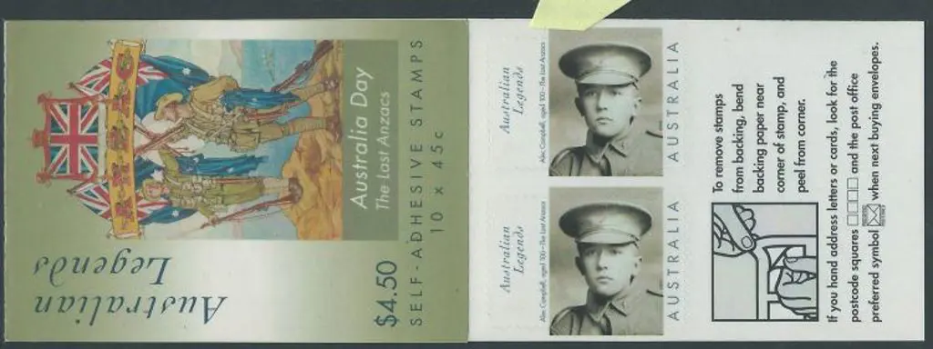 2000 Australian Legends self adhesive booklet with ... Image 1++