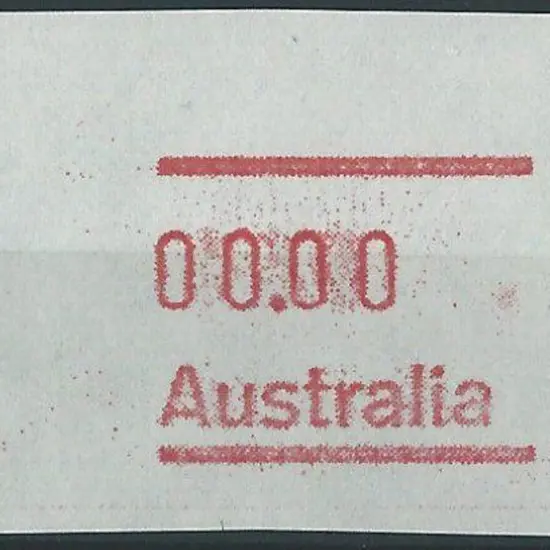 1984 00.00 label on white test paper prior to the ...