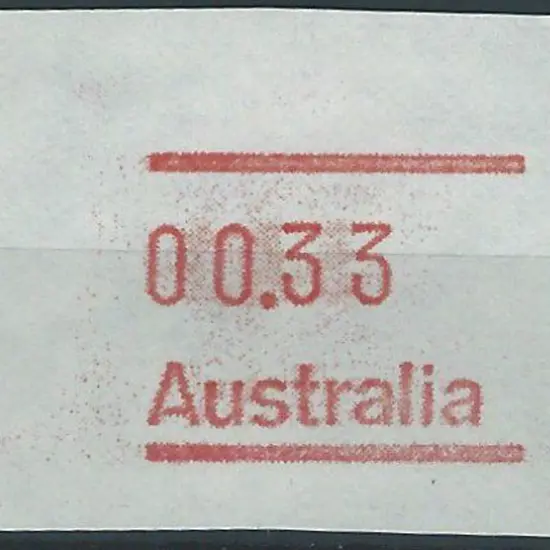 1985 33c base letter rate on white test paper ...