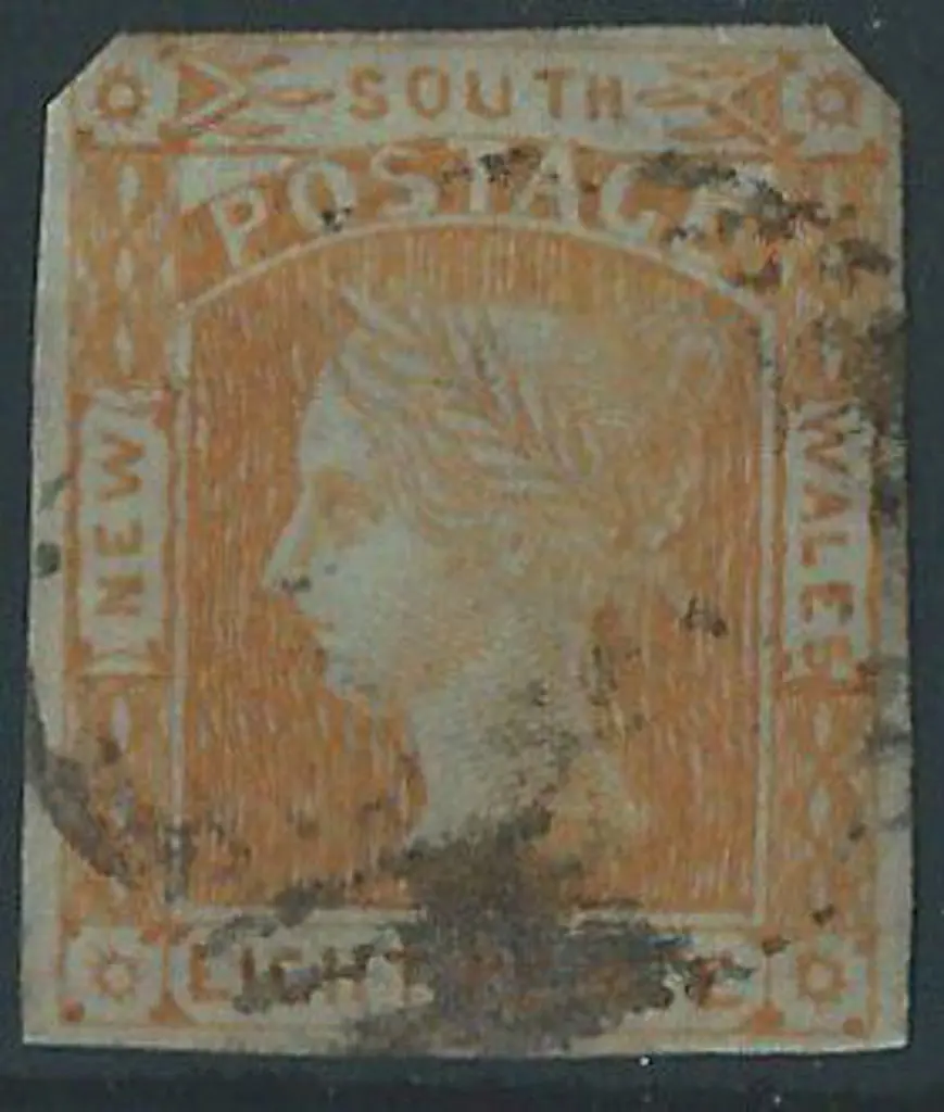 1853 8d dull yellow laureate lightly cancelled but ... Image 1++