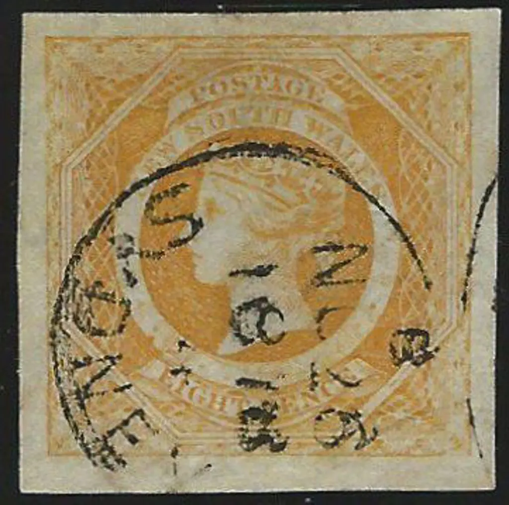 1854/59 8d yellow diadem with large margins & no ... Image 1++