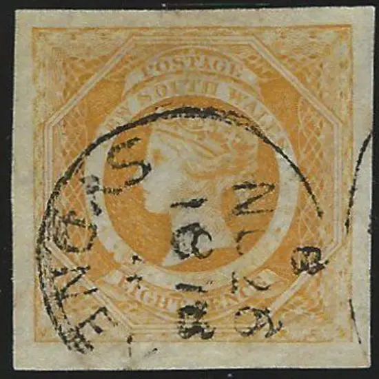 1854/59 8d yellow diadem with large margins & no ...
