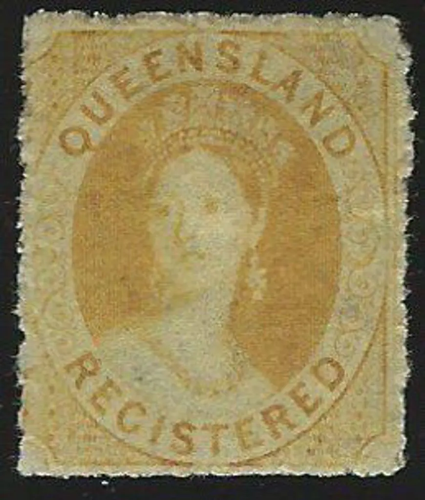 1860/61 orange-yellow "REGISTERED" (6d) QV. MLH. ... Image 1++