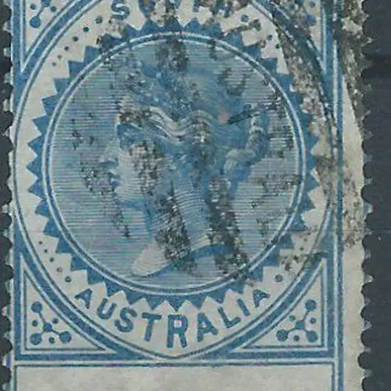 1886 £1 blue, perf. 11½ x 12½. F/U. SG 199a Cat. ...