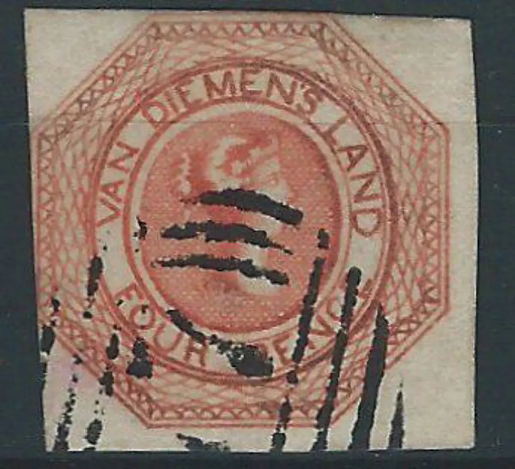 1853 4d bright red-orange, first state of the ... Image 1++