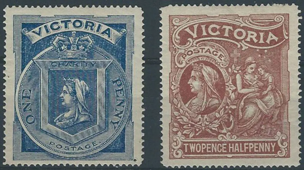 1897 1d & 2½d Hospital Charity pair. MLH. SG ... Image 1++