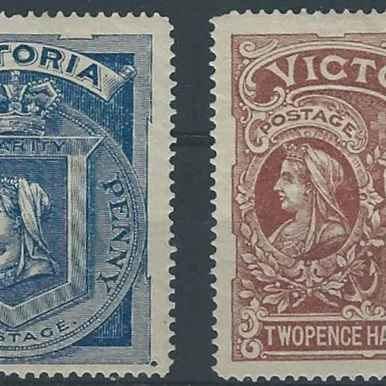 1897 1d & 2½d Hospital Charity pair. MLH. SG ...