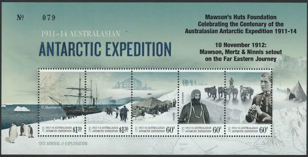 2012 Antarctic Expedition M/S ovptd "Mawson's Huts ... Image 1++