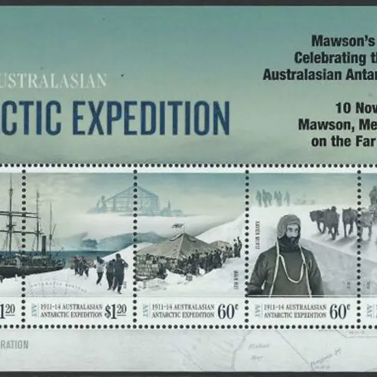2012 Antarctic Expedition M/S ovptd "Mawson's Huts ...