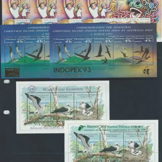 1990 Abbots Booby M/S's ovpts Birdpex '90 & NZ90 ...