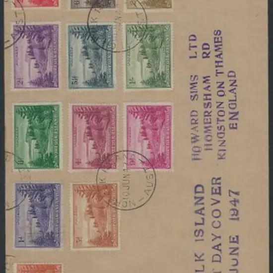 1947 (10th June) ½d to 2/- Ball Bay set of 12 on ...