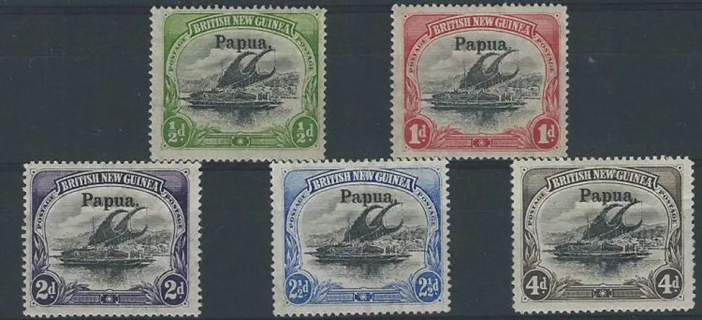 1906 large ovpt "Papua" on ½d to 4d, the latter ... Image 1++