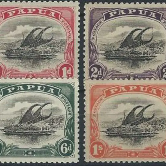 1907/10 MLH group with 2/6d large "PAPUA" type A ...