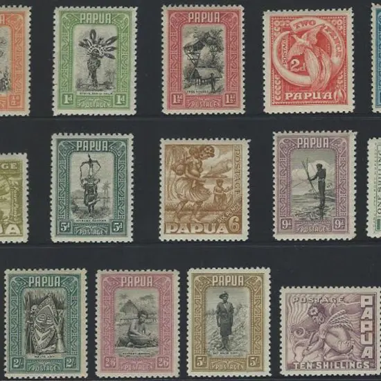 1932 Pictorials set of 16 to £1. MLH but 5/- has ...