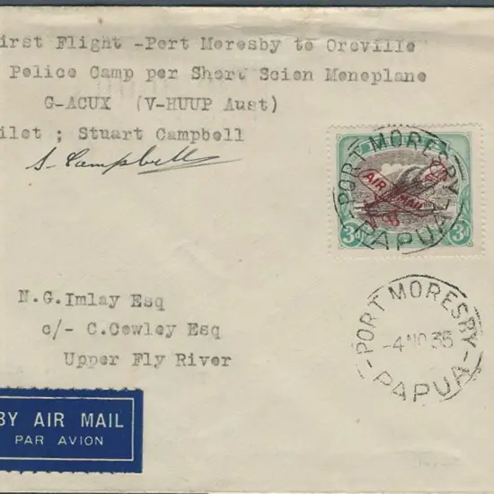 1935 (5th Nov) Port Moresby - Oroville Police Camp ...
